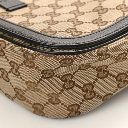 Gucci Monogram Flap Messenger Bag Beige Dark Brown 9 of 9
