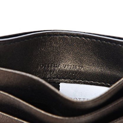 Bottega Veneta Nappa Intrecciato Card Case Dark Gold 5 of 7