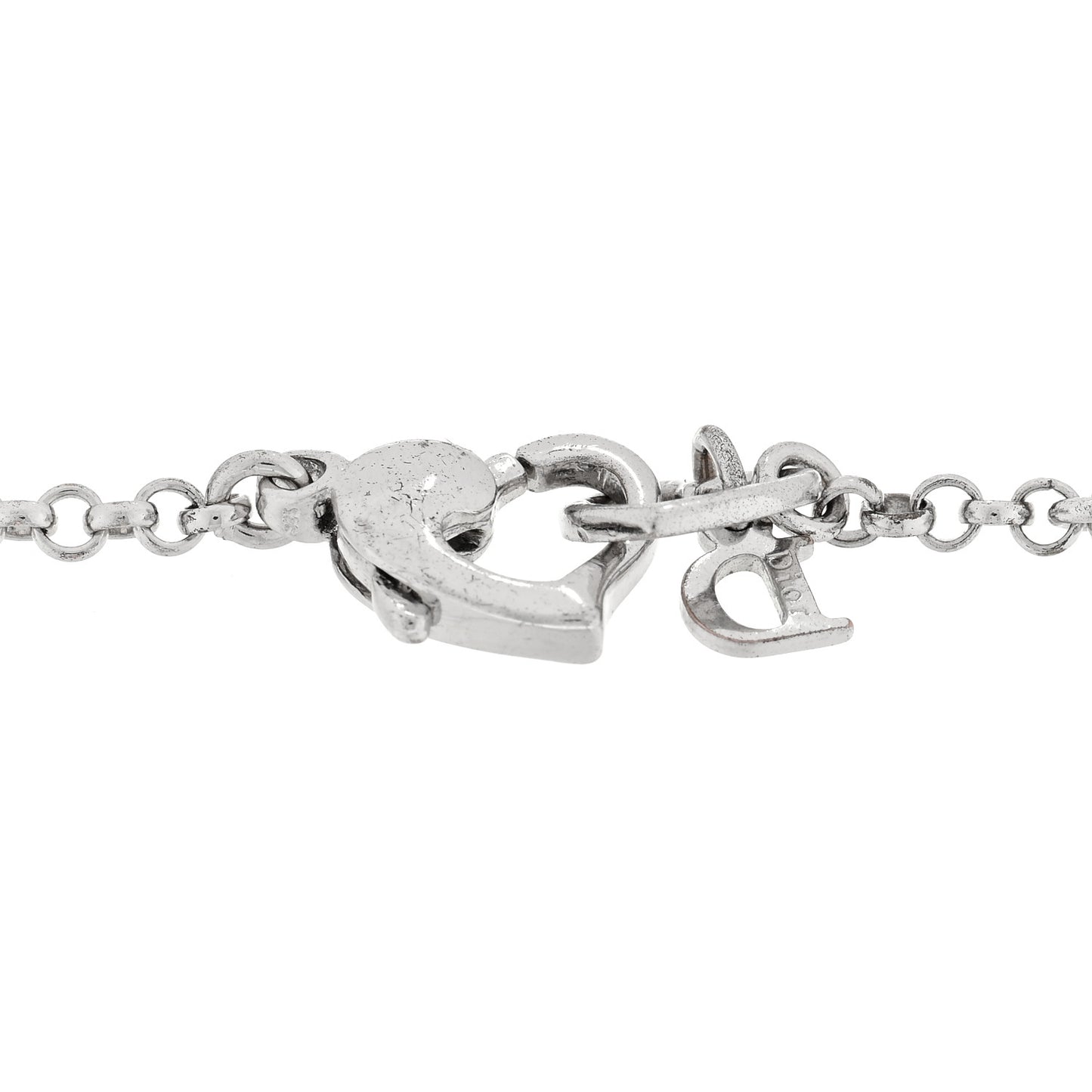 Crystal Heart Bracelet Silver