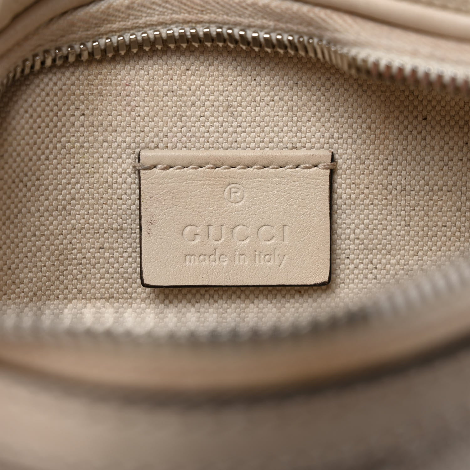 Gucci Calfskin GG Tennis Embossed Belt Bag Mystic White 7 of 10