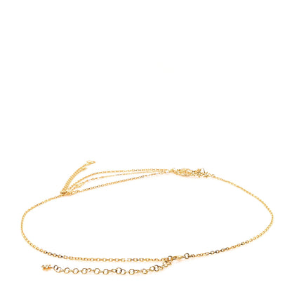 Chanel Pearl Crystal CC Flower Chain Belt 85 34 Gold Pearly White 2 of 4