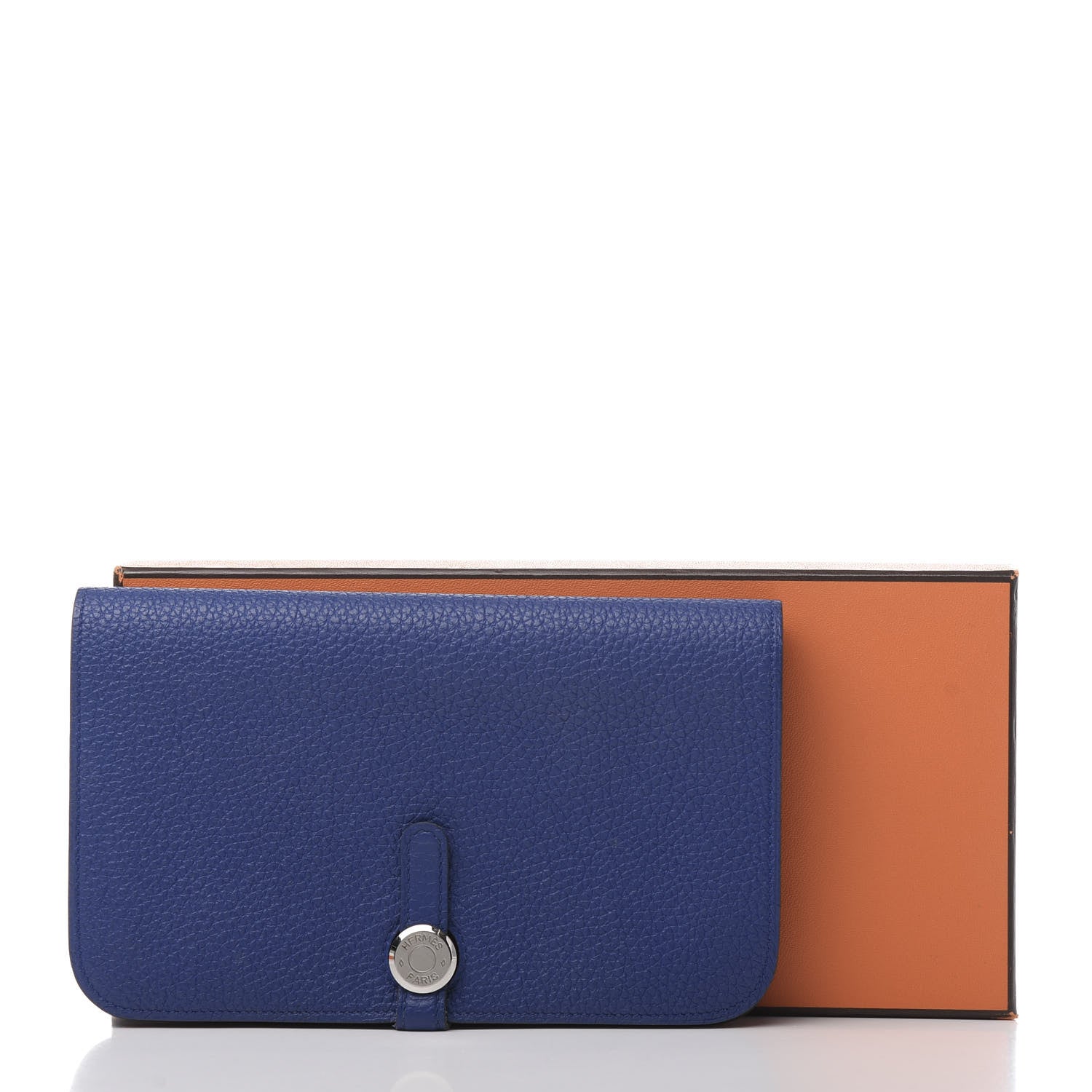 Hermes Togo Dogon Duo Wallet Bleu Electrique 11 of 11