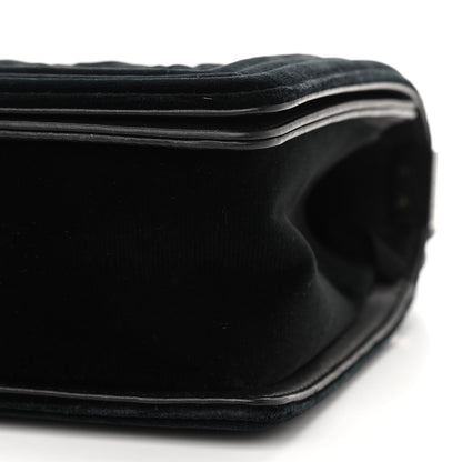 Chanel Velvet Quilted Medium Boy Flap Black 9 of 10