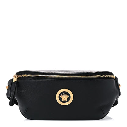 Versace Grained Calfskin Vanitas Medea Belt Bag Black 1 of 9