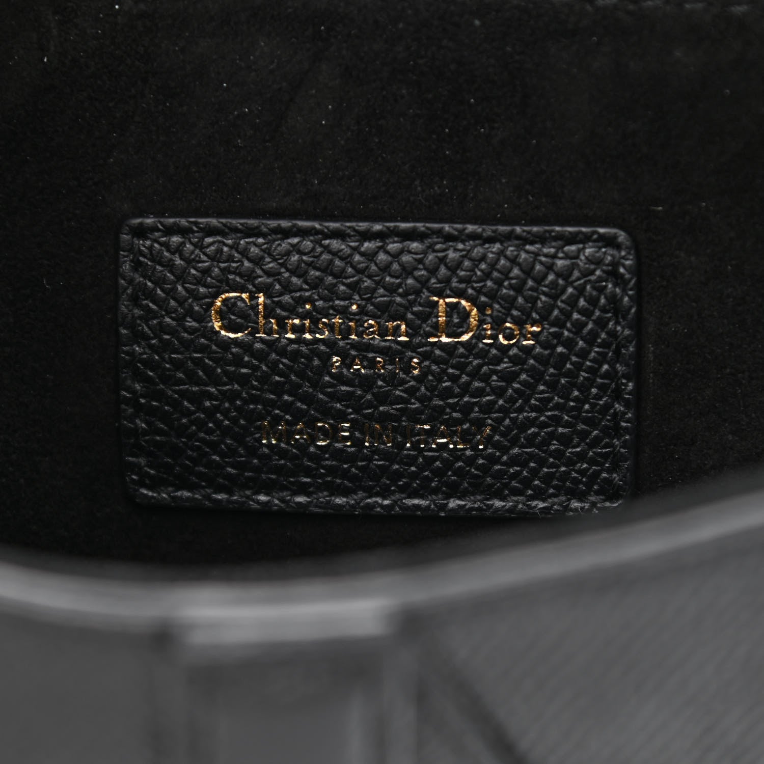 Christian Dior Grained Calfskin Mini Saddle Bag Black 6 of 8