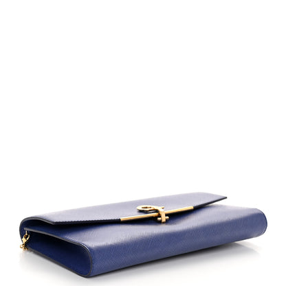 Salvatore Ferragamo Printed Calfskin Gancini Icona Mini Bag Blue 4 of 9
