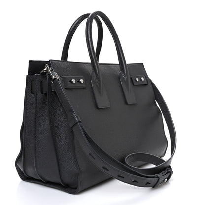 Saint Laurent Grained Calfskin Small Supple Sac De Jour Fog 4 of 14