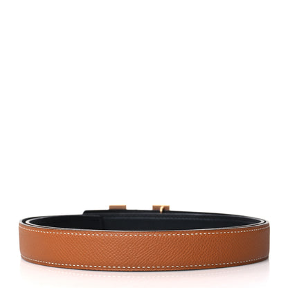 Hermes Epsom Swift 24mm H Belt 85 Gold Black 2 of 6