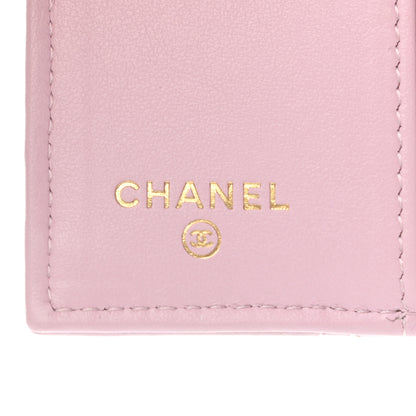 Chanel Goatskin Quilted Chanel 19 Small Flap Wallet Pink 6 of 9