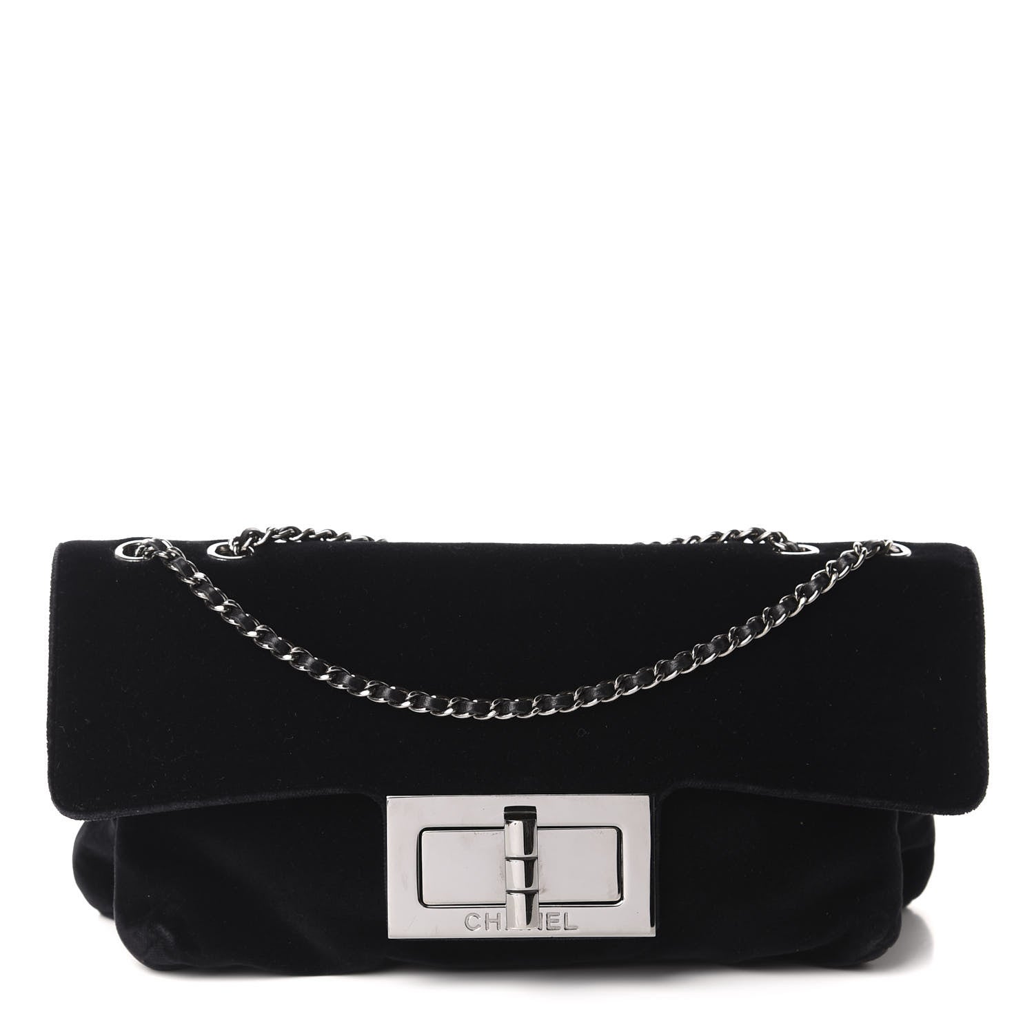 Chanel Velvet Small Mademoiselle Flap Black 1 of 11