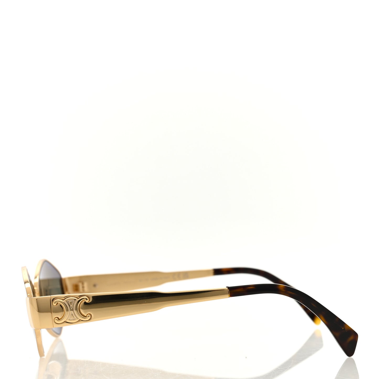Metal Triomphe 02 Sunglasses CL40254U Gold Green