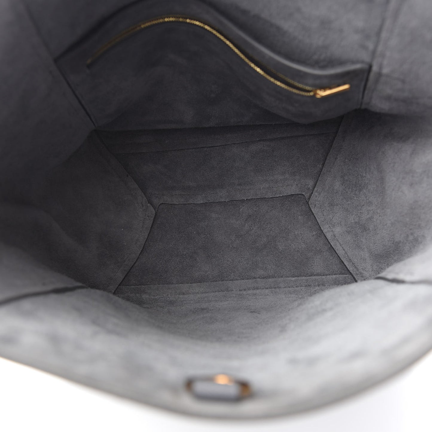 Soft Grained Calfskin Sangle Bucket Bag Grey