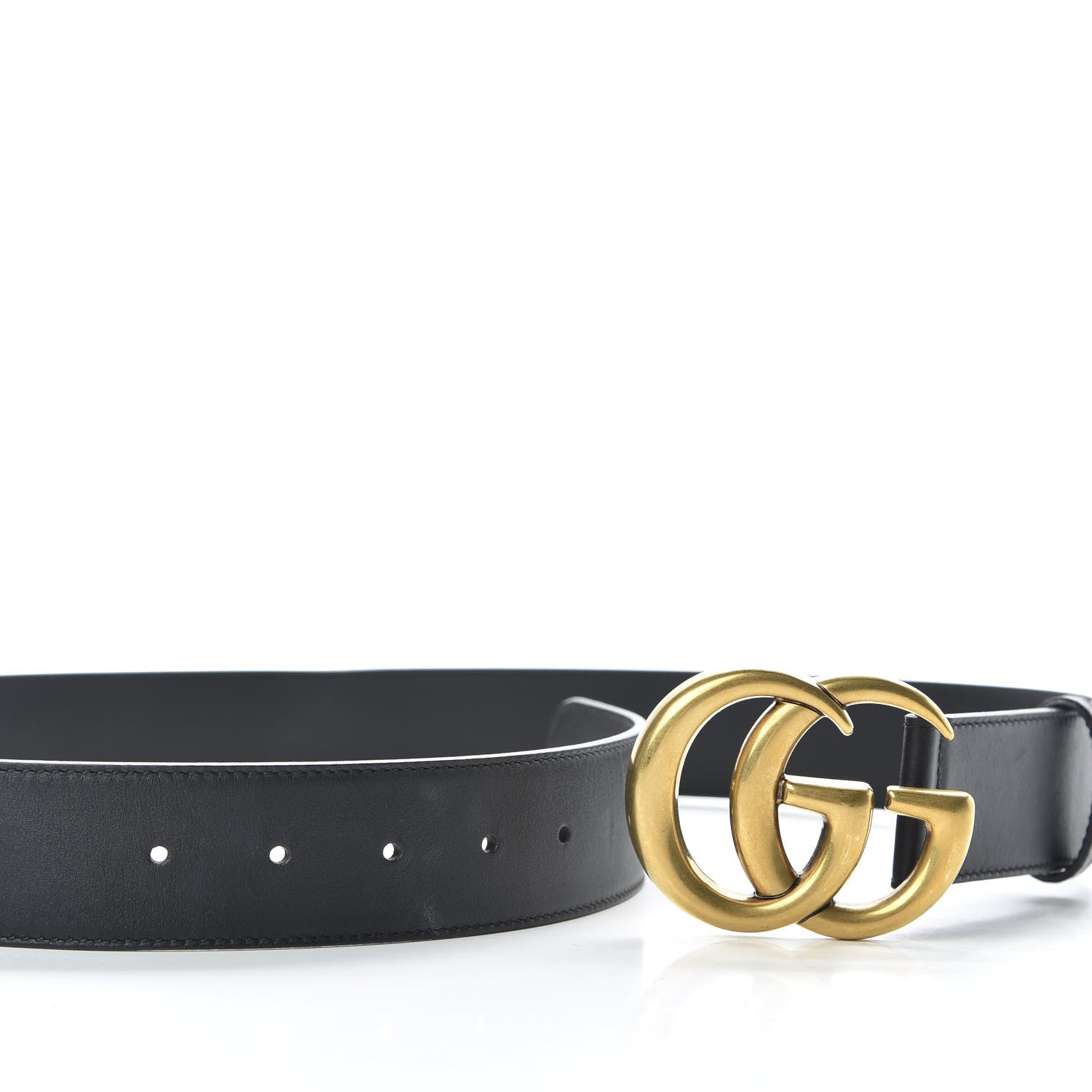 Gucci Calfskin Double G 40mm Belt 90 36 Black 4 of 5