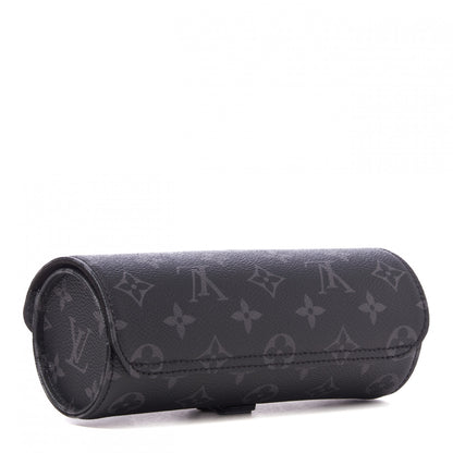 Louis Vuitton Monogram Eclipse 3 Watch Travel Case 2 of 8