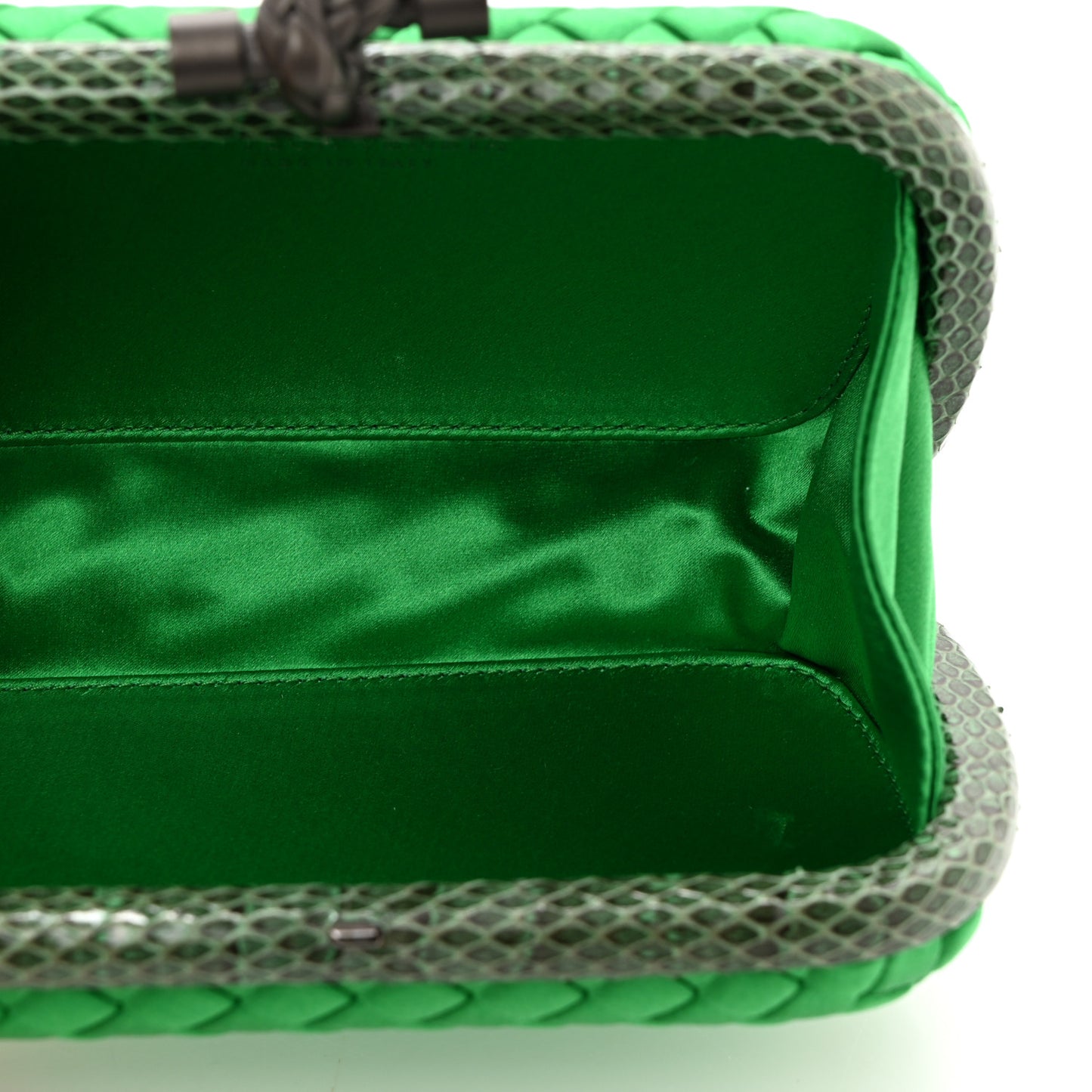 Satin Intreccio Impero Ayers Knot Clutch