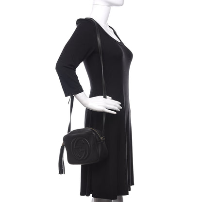 Gucci Pebbled Calfskin Small Soho Disco Bag Black 2 of 10