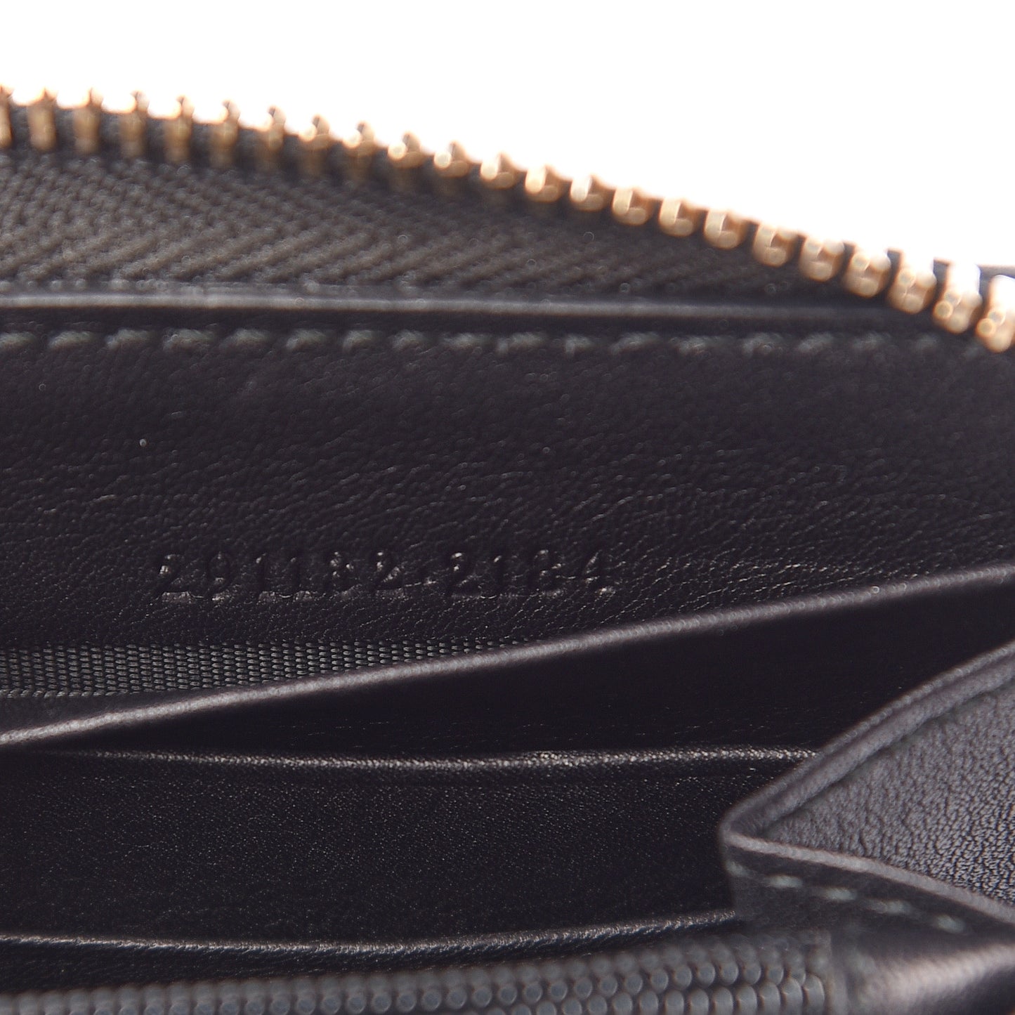 Guccissima Sukey Zip Around Wallet Black