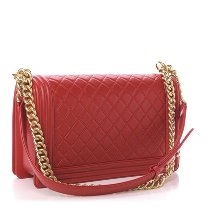 Chanel Lambskin Quilted New Medium Boy Flap Red 4 of 12