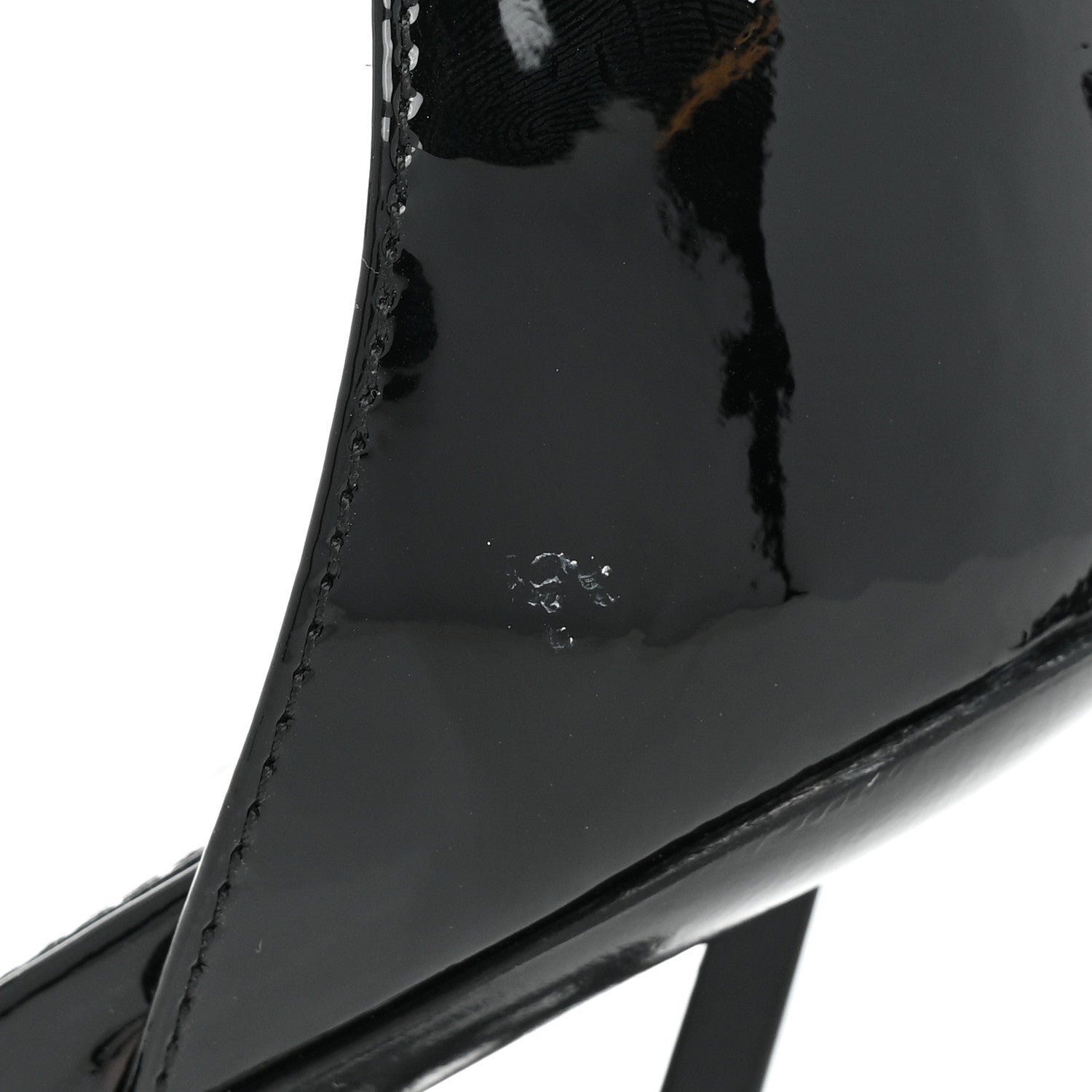 Saint Laurent Patent Calfskin Opyum 110 Sandals 35.5 Black 11 of 11