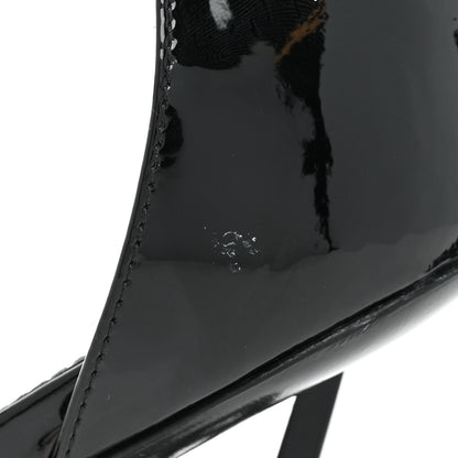 Saint Laurent Patent Calfskin Opyum 110 Sandals 35.5 Black 11 of 11