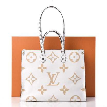 Louis Vuitton Monogram Giant Onthego GM Kaki Beige 11 of 11