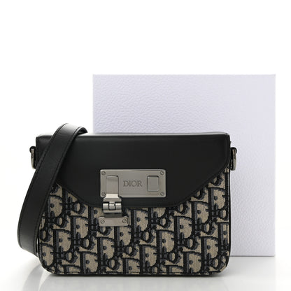 Christian Dior Oblique Smooth Calfskin Messenger Beige Black 11 of 11