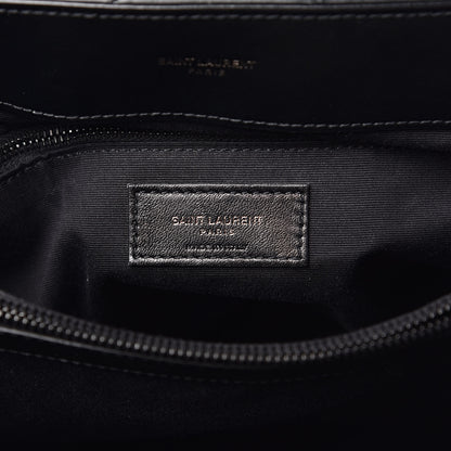 Saint Laurent Calfskin Y Quilted Monogram Medium Loulou Chain Satchel Black 8 of 12