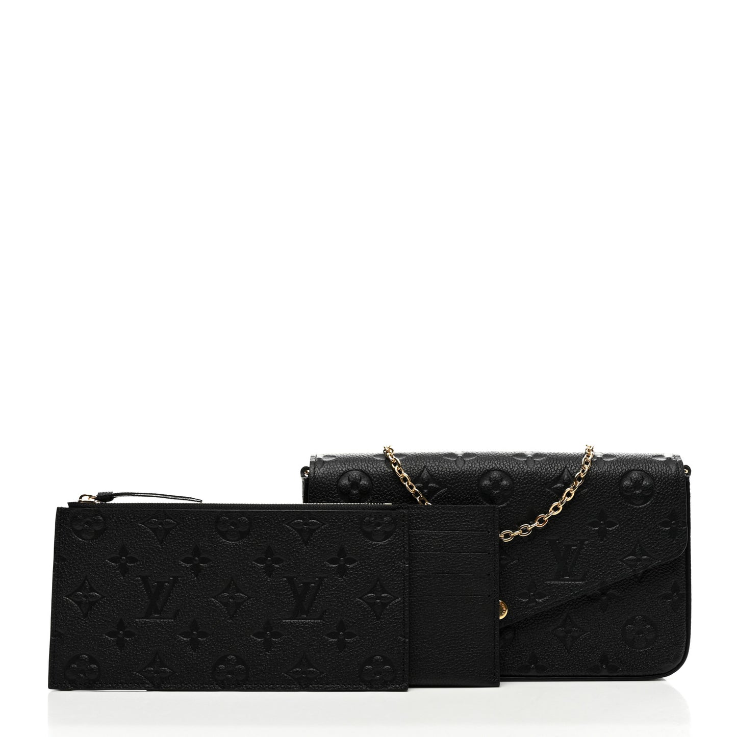Empreinte Pochette Felicie Chain Wallet Black