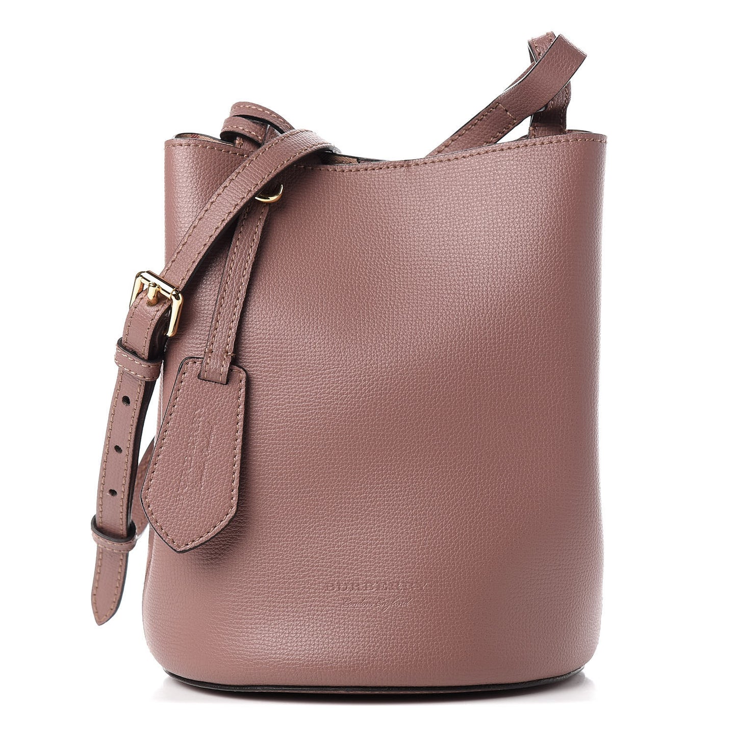 Calfskin Small Lorne Bucket Crossbody Light Elderberry