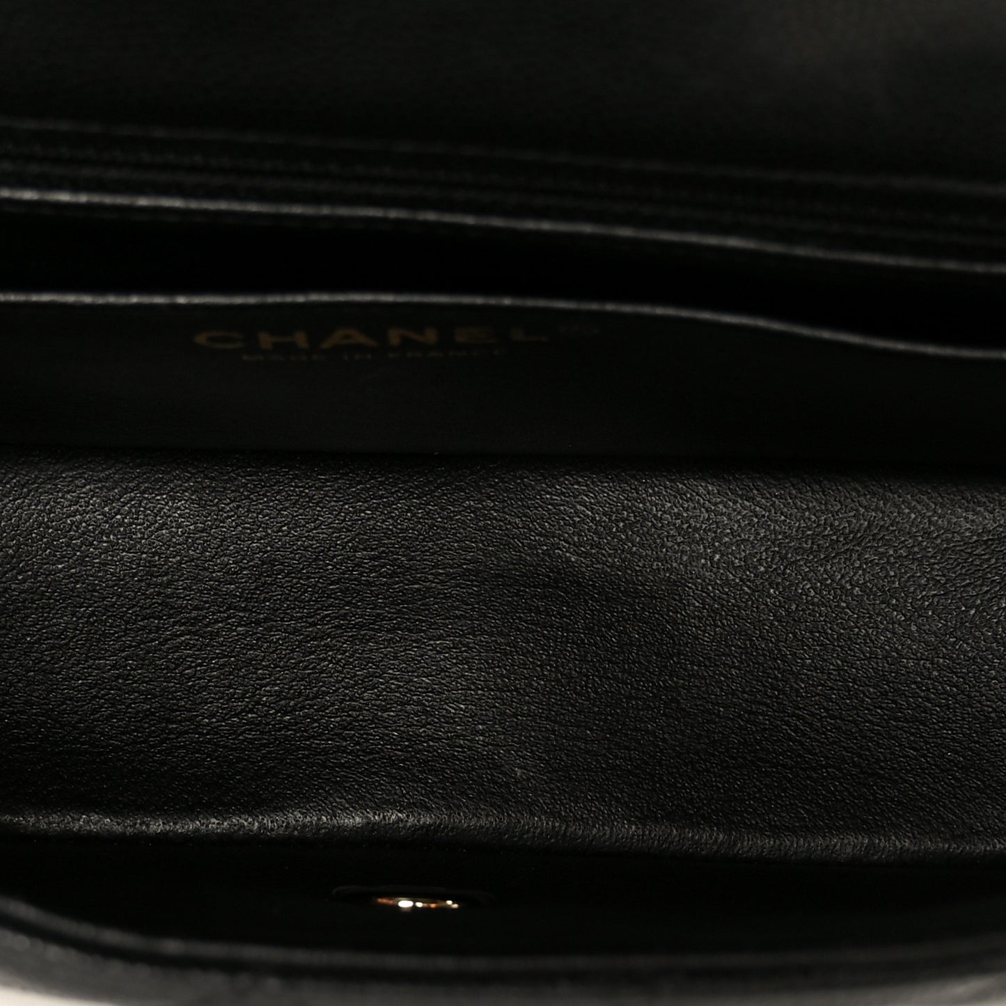 Caviar Quilted Mini Rectangular Flap Black