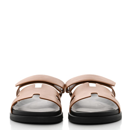 Hermes Calfskin Mens Chypre Sandals 43 Naturel 2 of 9