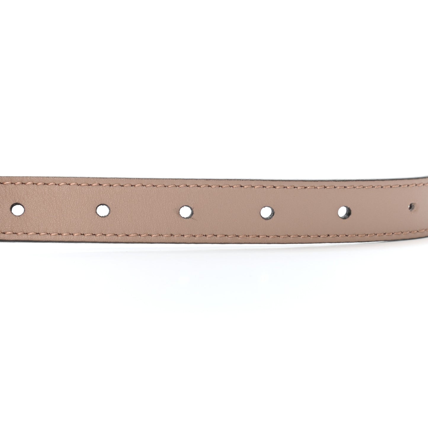 Moon Calfskin Pearl Double G 20mm Belt 80 32 Porcelain Rose