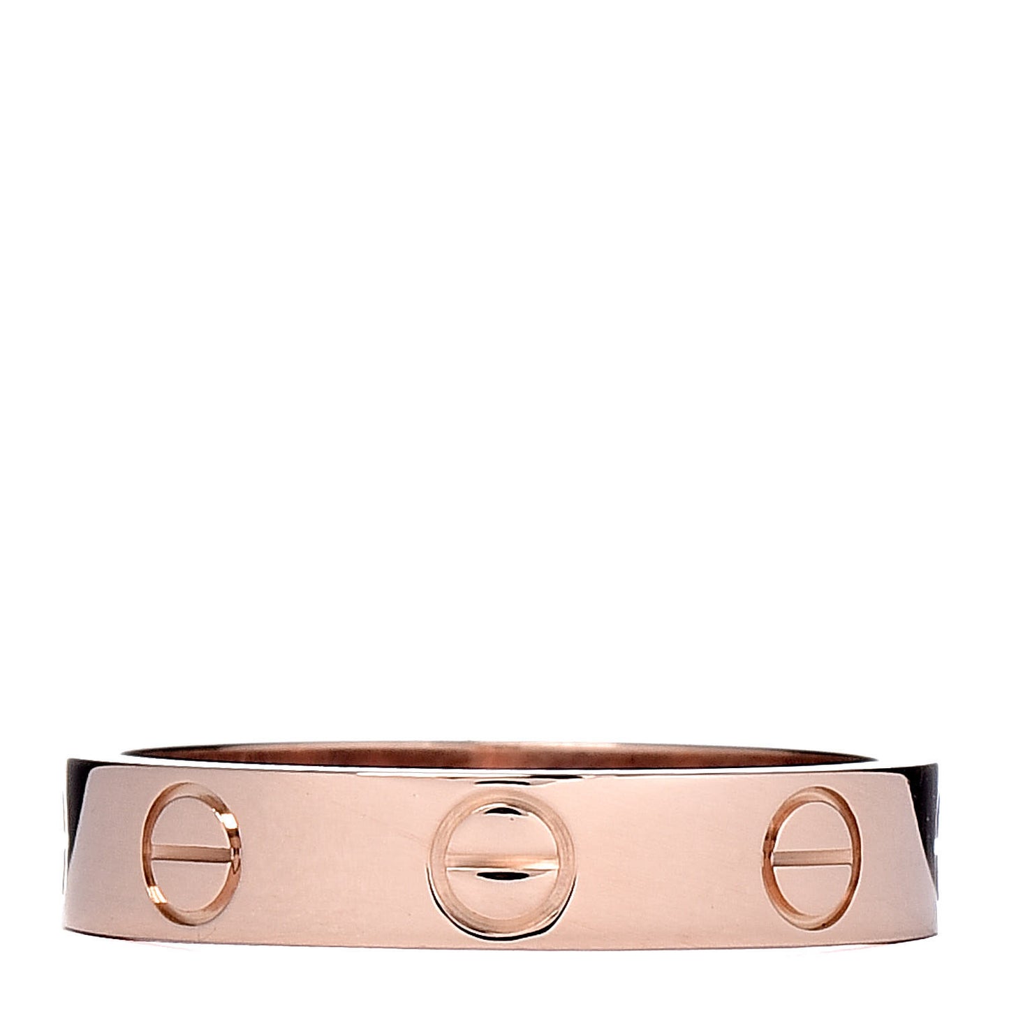 18K Pink Gold 3.5mm LOVE Wedding Band Ring 49 4.75
