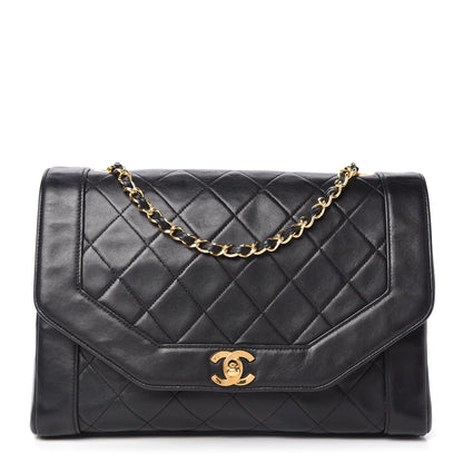 Chanel Lambskin Quilted Medium Single Flap Black 1 of 10