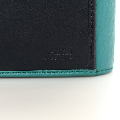 Fendi Calfskin Tortoise Peekaboo Continental Wallet Turquoise 7 of 9