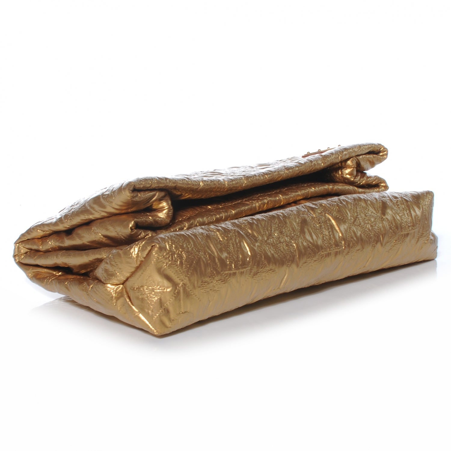 Louis Vuitton Jacquard Quilted Monogram Limelight Clutch PM Gold 5 of 8