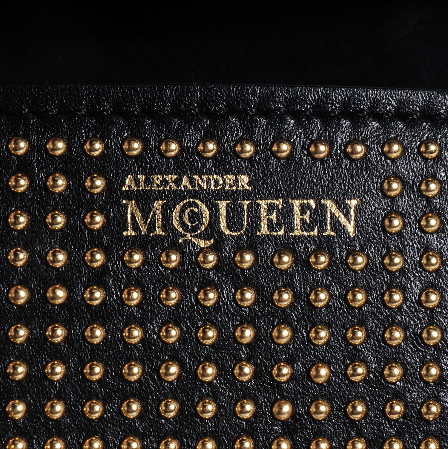Alexander McQueen Leather Studded Mini Heroine Top Handle Bag Black 6 of 9