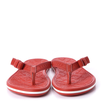 Louis Vuitton Rubber Ipanema Thong Sandals 35 Red 2 of 8