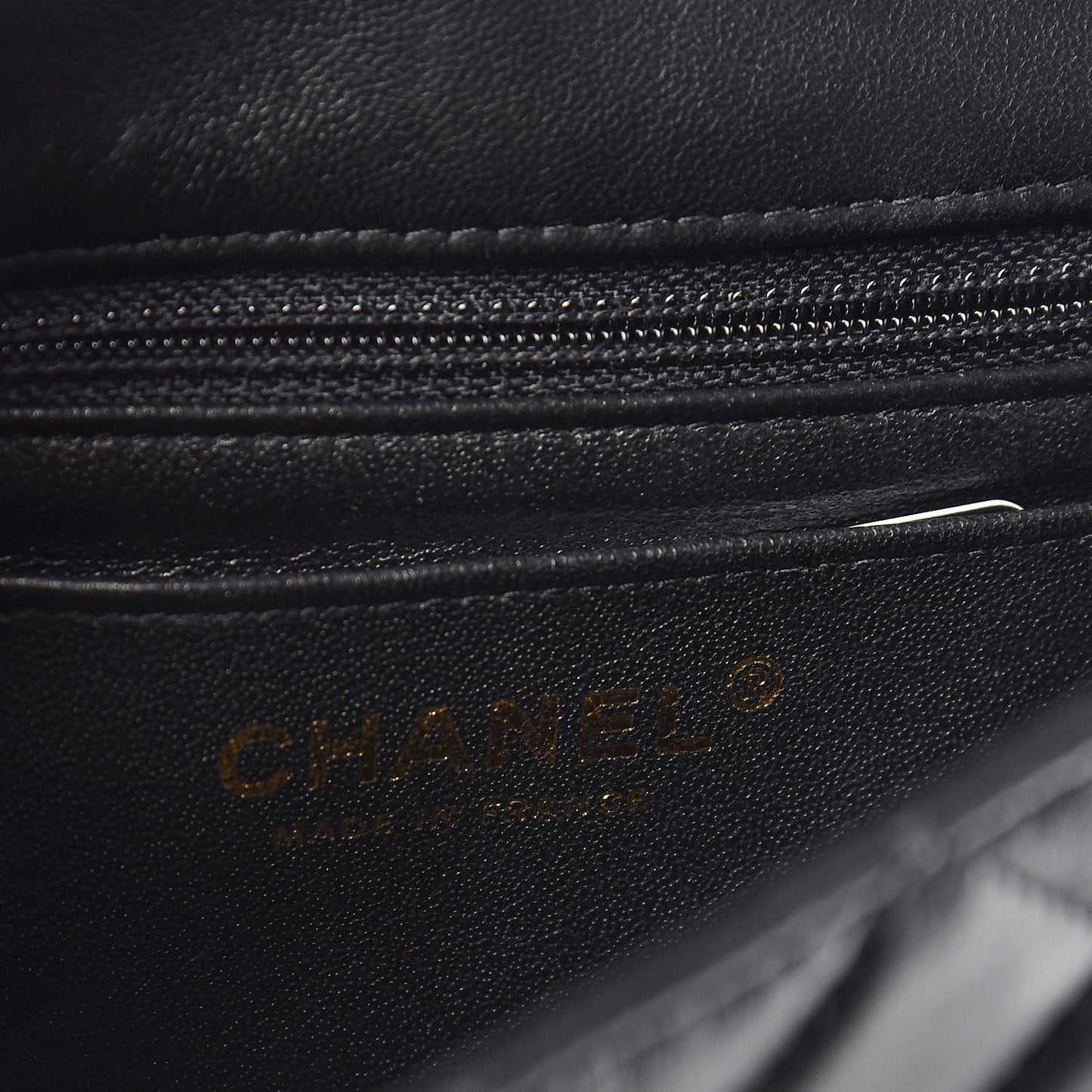 Lambskin Quilted Mini Rectangular Flap Black
