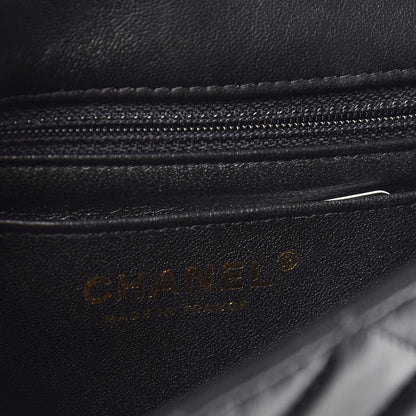 Chanel Lambskin Quilted Mini Rectangular Flap Black 8 of 11