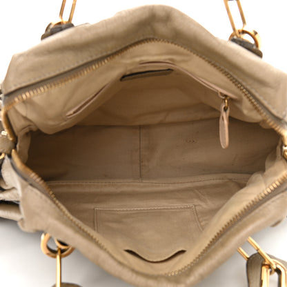 Chloe Calfskin Medium Paraty Barbour Khaki 5 of 20