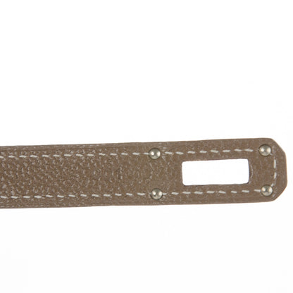 Hermes Chevre Mysore Kelly Longue Wallet Etoupe 5 of 7
