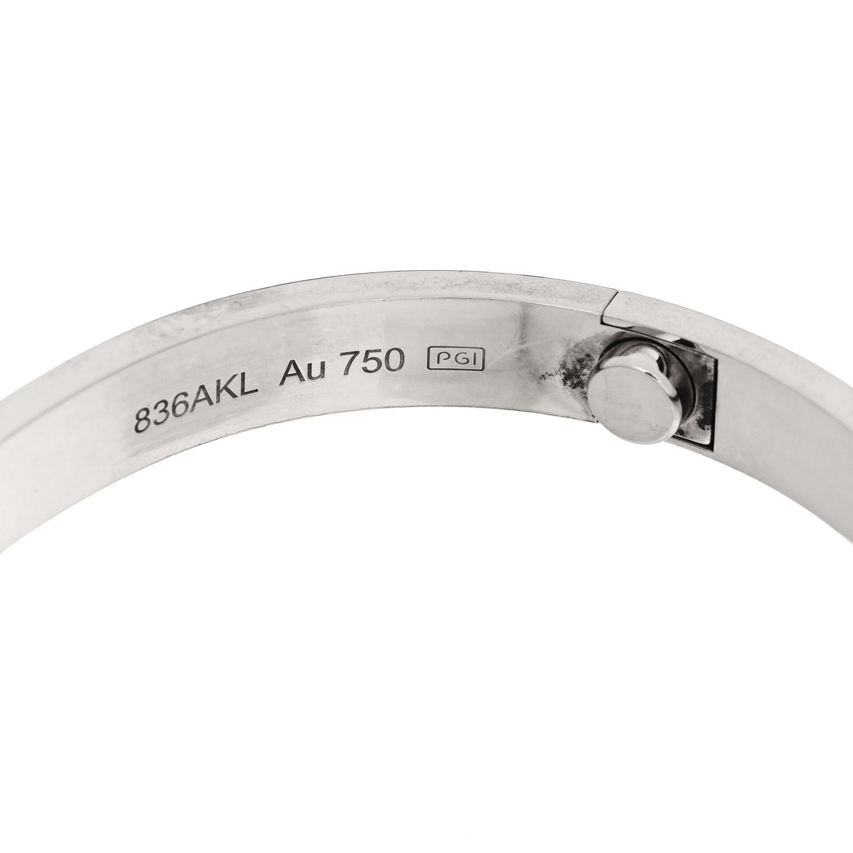 Cartier 18K White Gold LOVE Bracelet 16 7 of 9