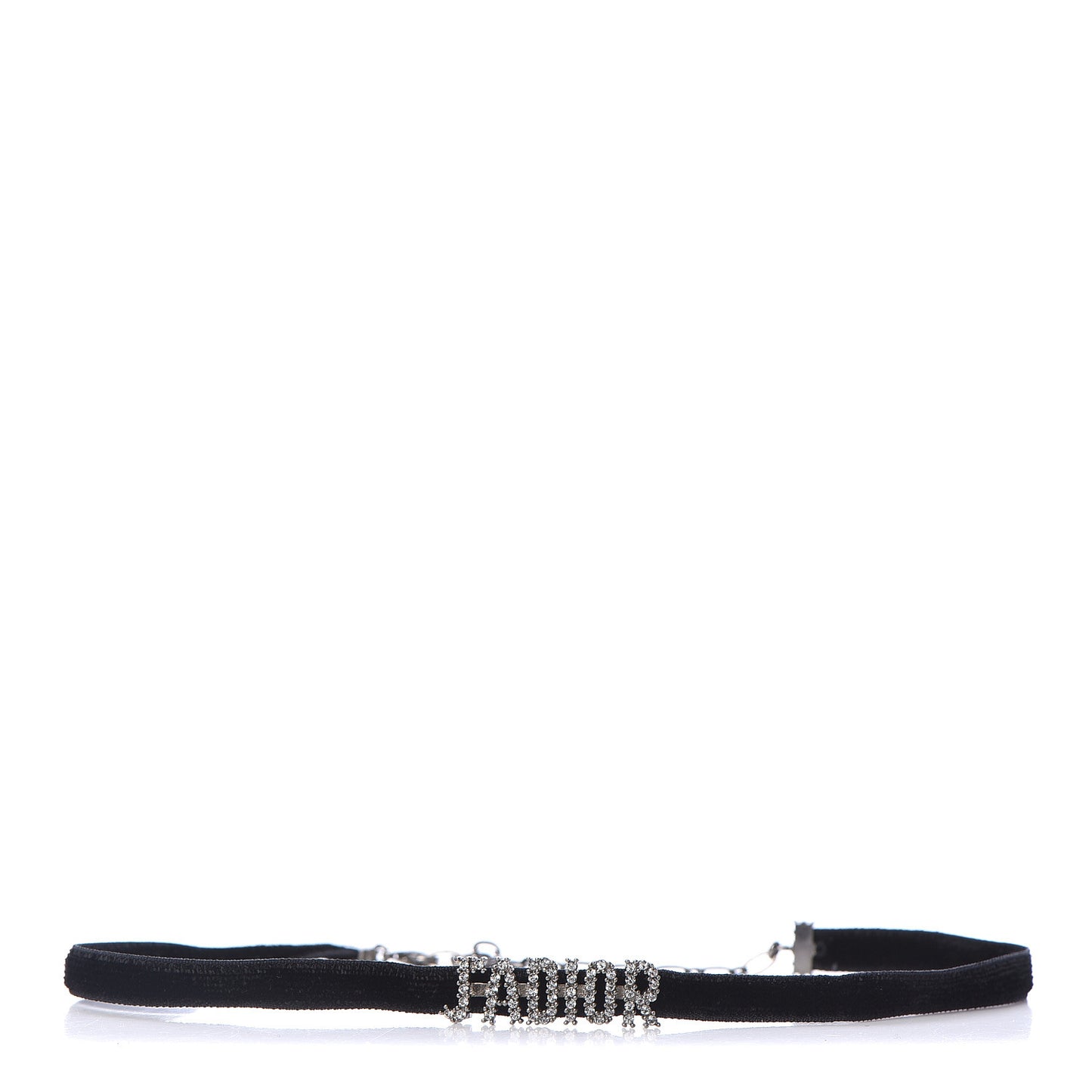 Velvet Crystal J’Adior Choker Necklace Black