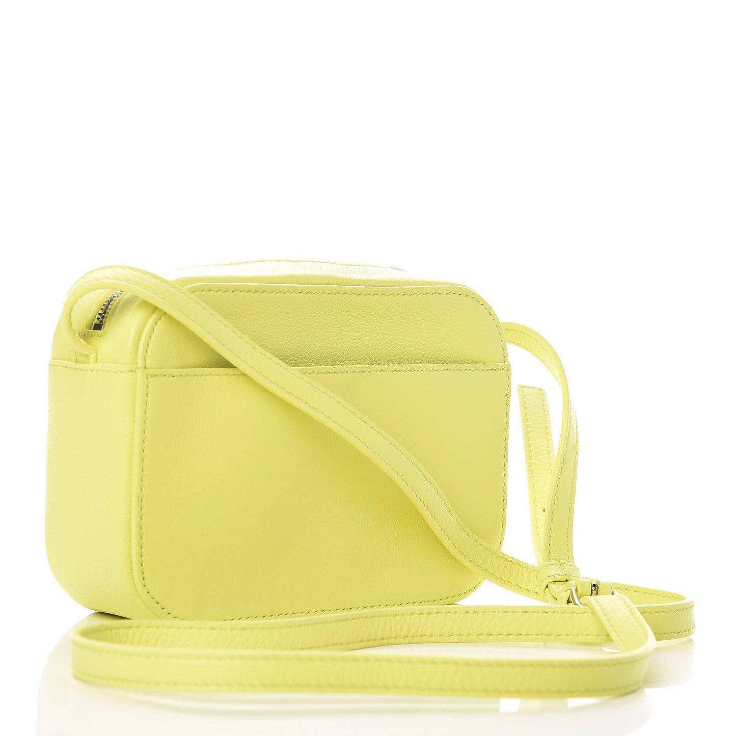 Calfskin Logo XS Everyday Camera Bag Acid Green Black