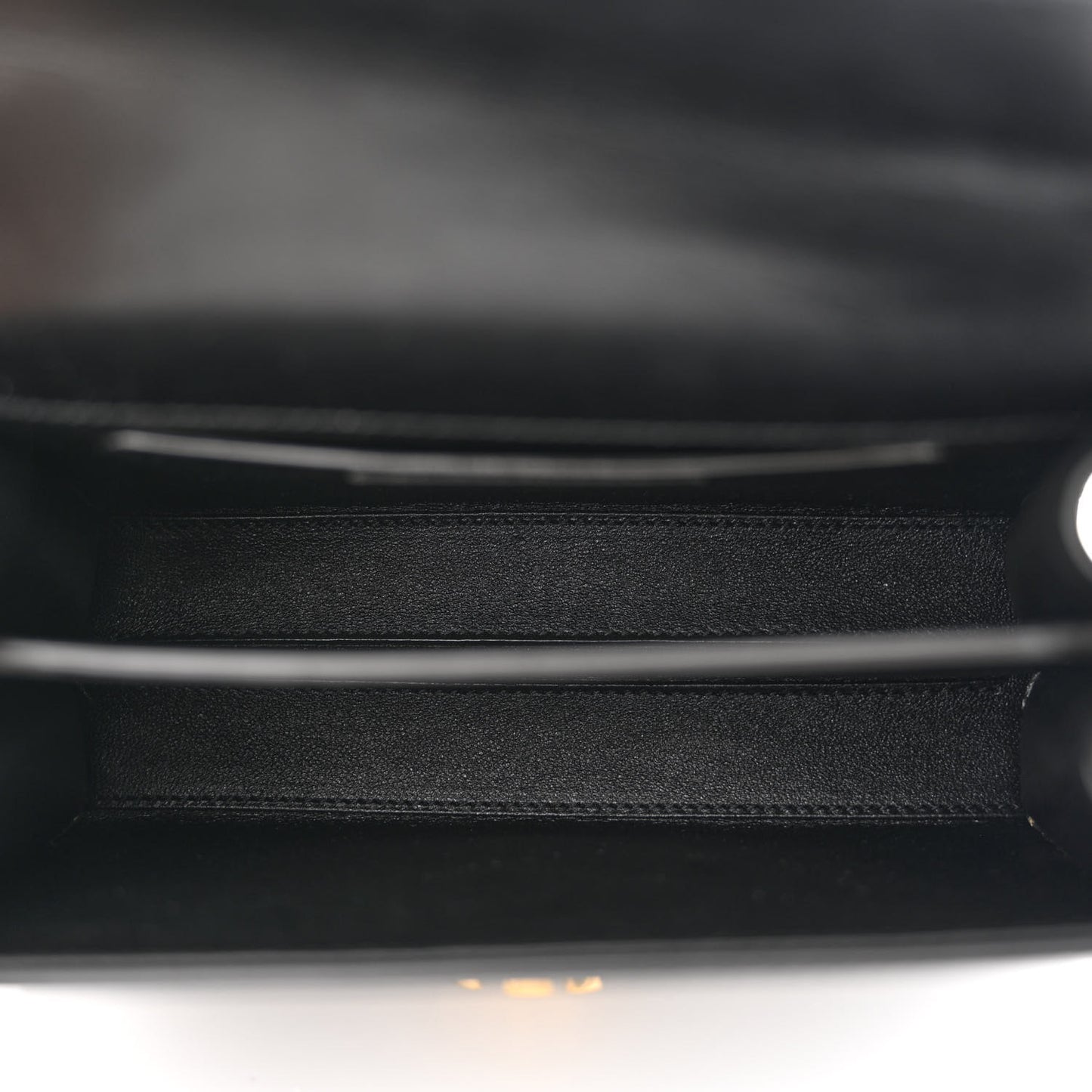 Calfskin Mini Classic Monogram Cassandra Top Handle Black