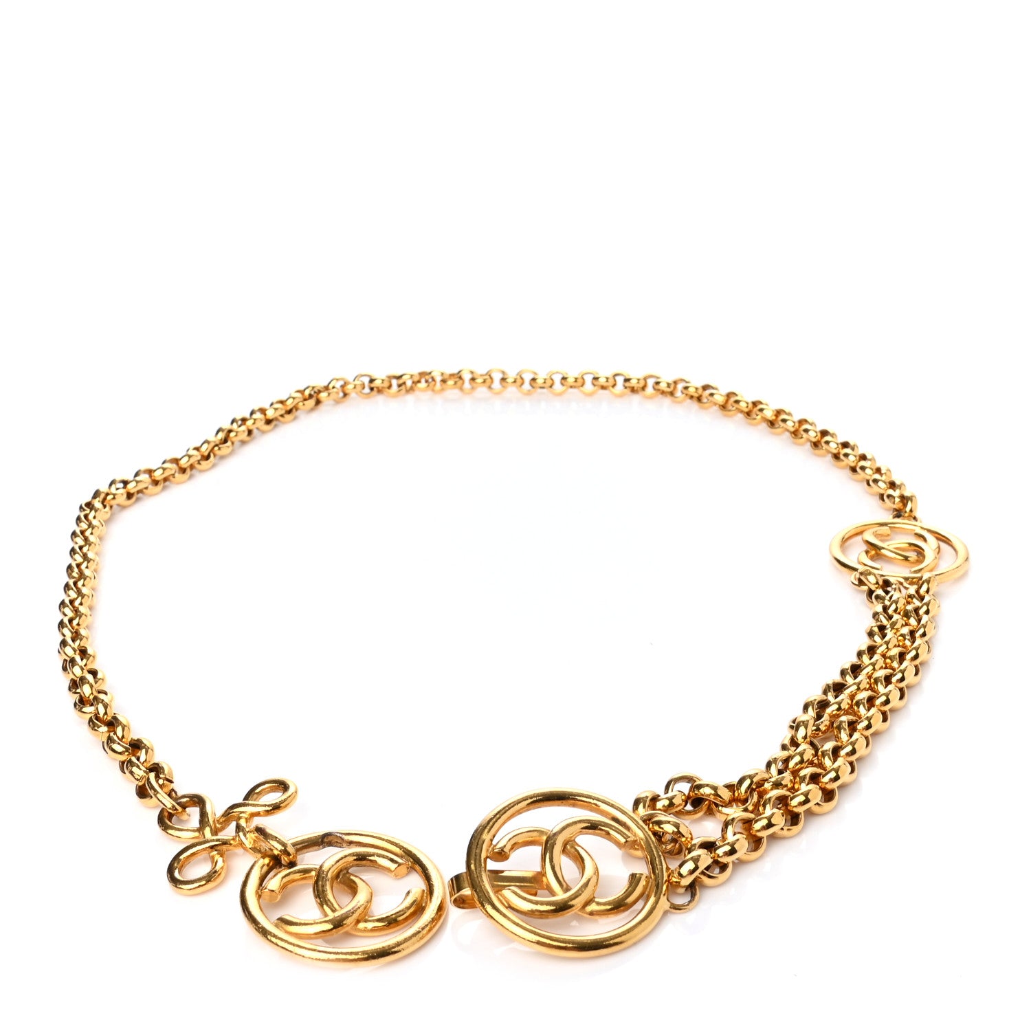 Chanel Metal Chain CC Belt Gold 1 of 3
