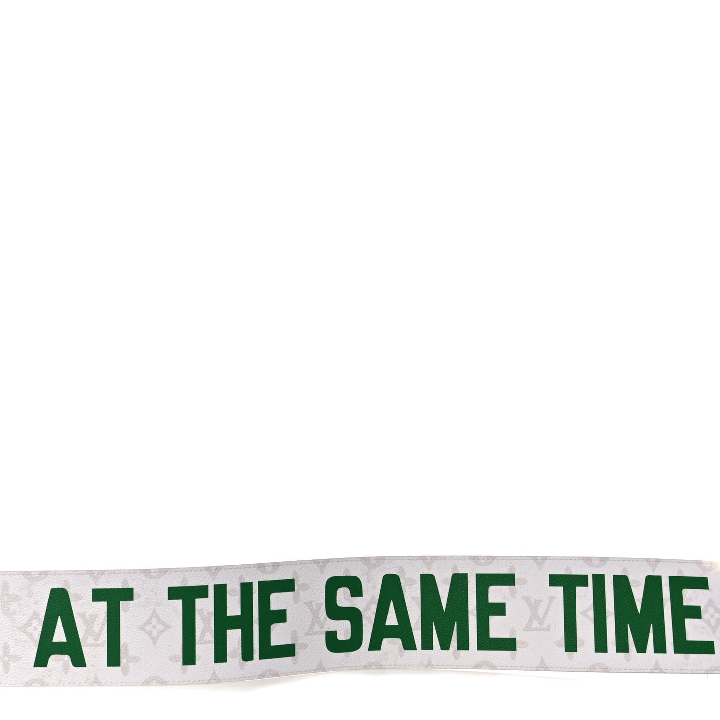 Monogram Shoulder Strap 80 MM White