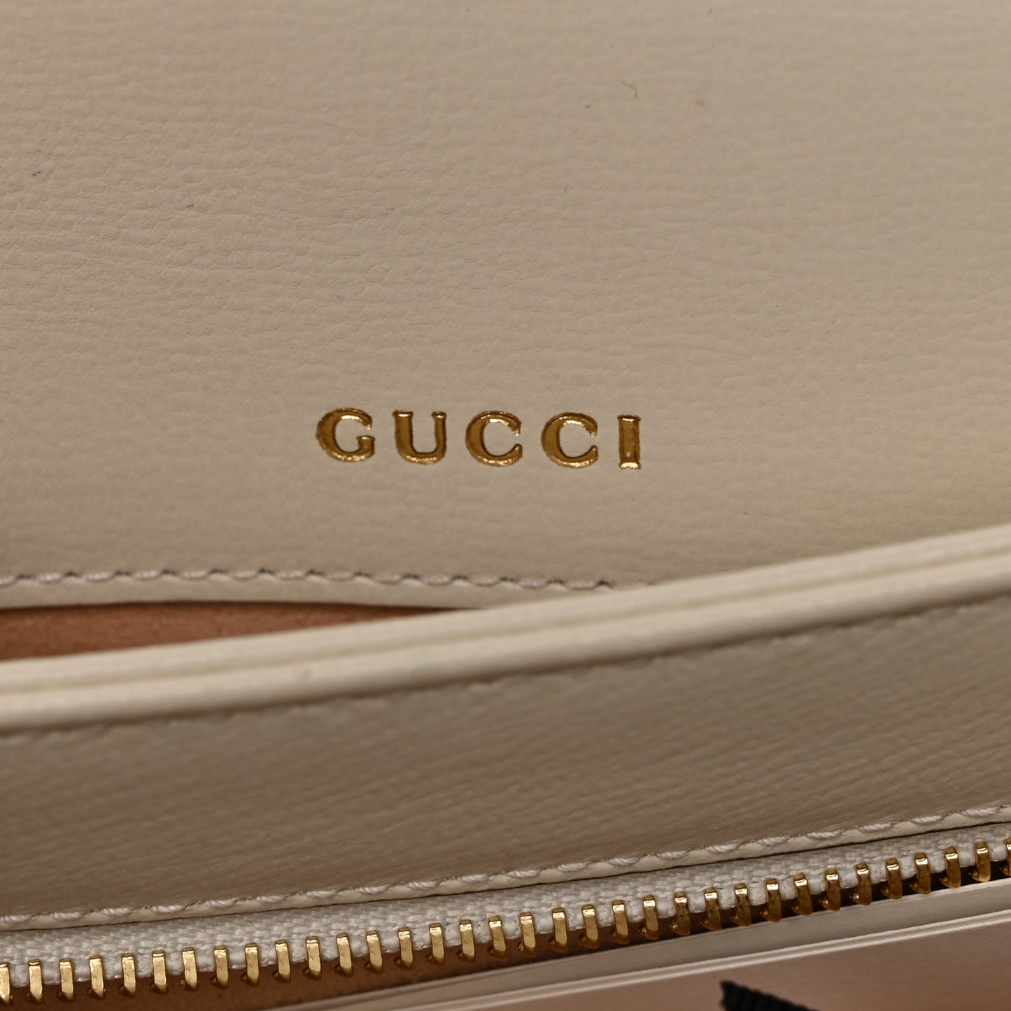 GG Supreme Monogram Horsebit 1955 Shoulder Bag Beige Mystic White