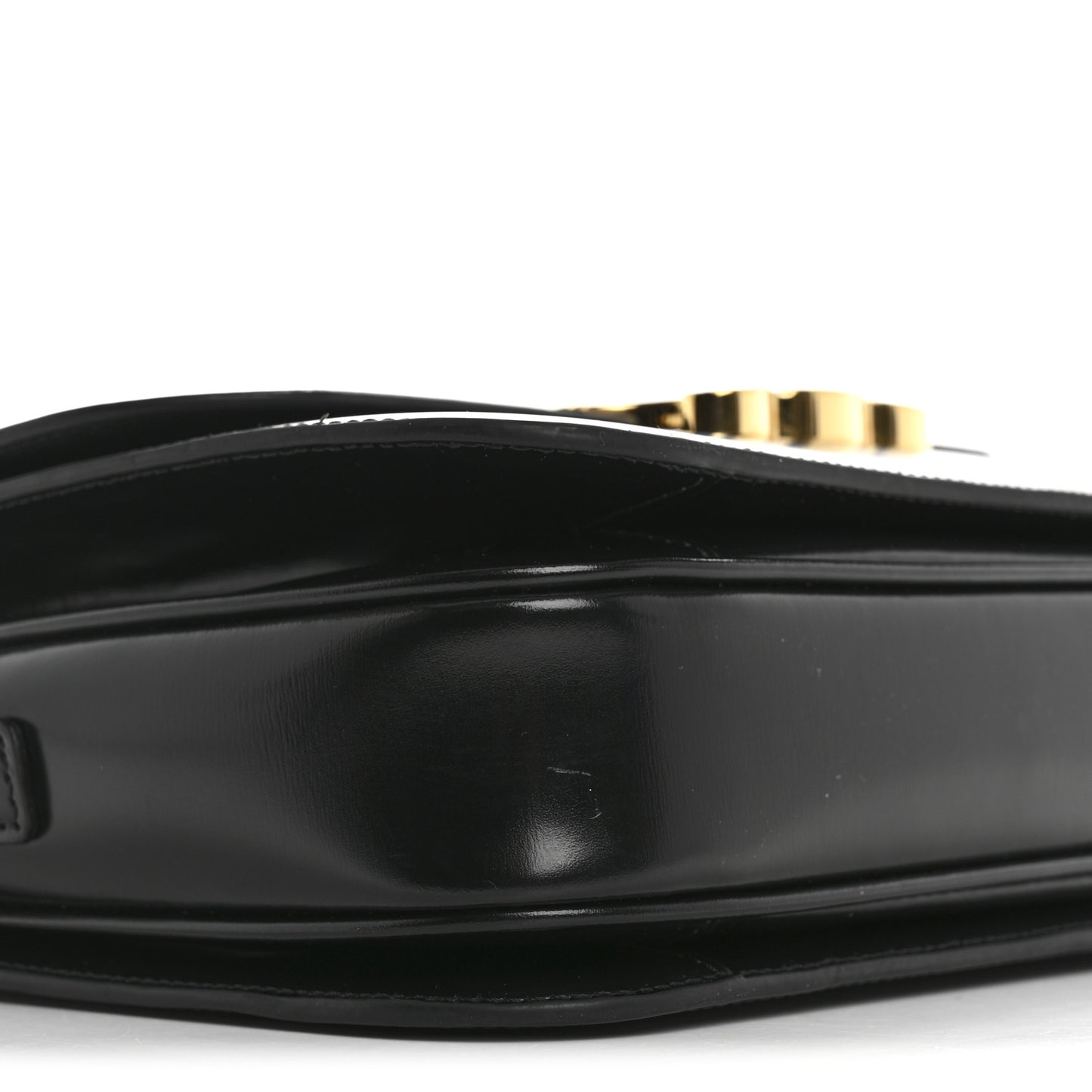 Shiny Calfskin Medium Triomphe Black